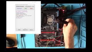 Asus Maximus iRog dead motherboard firmware repair using Vertyanov Programmer London