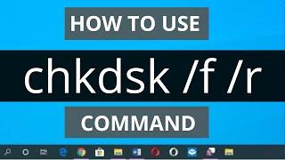 How To Use ChkDsk /f /r  Utility from CMD To Scan & REPAIR Disk Issues