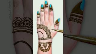 simple back hand mehndi design | mehandi ka design #shorts #ytshorts #trending