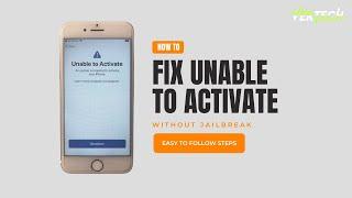 How to FIX Unable to Activate iPhone | NO JAILBREAK