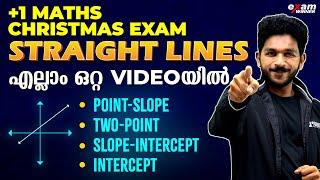 PLUS ONE CHRISTMAS EXAM | MATHS | STRAIGHT LINES  | ALL TYPES OF LINE IN 1 VIDEO | EXAM WINNER