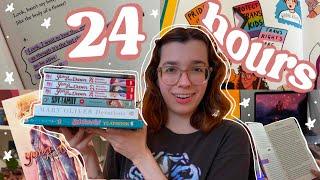 24 hour readathon vlog ⏰ i read 7 books in 24 hours!!