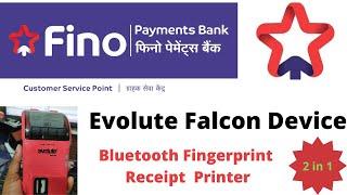 Evolute Falcon Device , 2 in 1 Device , Fingerprint & Receipt Printer