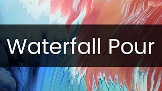 Waterfall Pour Painting with Arteza Metallic Acrylics