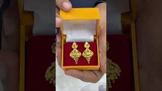 4 gram gold stud drops 916 #trending #916hallmarkjewellery #shorts @mangalamfathimajewellers