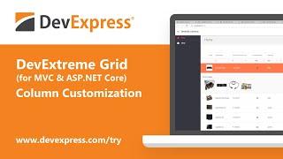 DevExtreme Grid for ASP.NET Core: Column Customization.