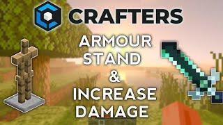 ARMOUR STAND IN CRAFTERSMC !! HOW TO INCREASE DAMAGE in craftersmc skyblock