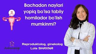 Bachadon naylari yopiq, tabiiy homilador bo'lish mumkinmi? Reproduktolog Lola Shaxna javob beradi