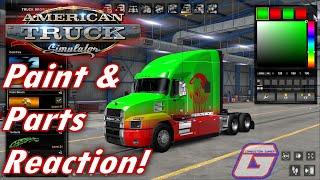 Paint & Parts in American Truck Simulator! | Gameplay Reaction & Review | TheCombustionGamer