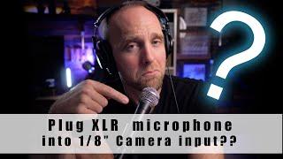 XLR mic with your camera without an XLR input?