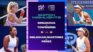 Siniakova & Townsend vs. Melichar-Martinez & Perez | 2024 WTA Finals Group Stage | Match Highlights