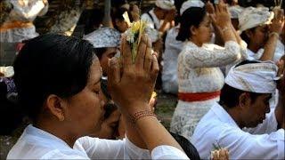 Balinese Hindus celebrate Kuningan festival