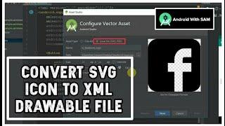 SVG icon to Drawable icon conversion - Android Studio latest version