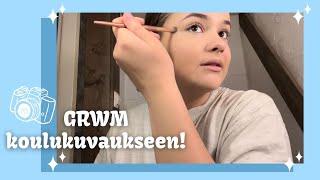 GRWM valmistudun koulukuvaukseen (kaoottisin video ikinä?)