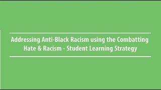 Combatting Hate and Racism at the TDSB