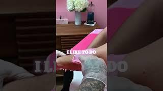 Setting up for an ARM WAX W/ HARD WAX FOR BEGINNERS | BREE MESQUIT | PINK CREAM REBEL WAX