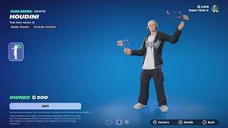 *NEW* HOUDINI Eminem Emote In Fortnite! ‍️ (With Probably The STRANGEST Advertisement Method)