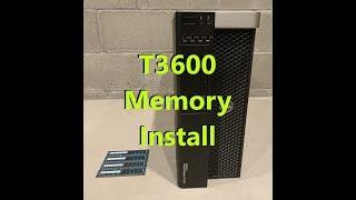 How to install Memory/Ram in to a Precision T3600 Workstation