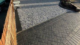 Gravel driveway installation.