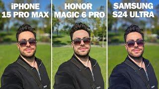 EN İYİ KAMERA?? iPhone 15 Pro Max / Honor Magic 6 PRO / Samsung S24 Ultra Kamera Karşılaştırması!