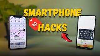 30 smartphone hacks in 5minutes #hacks