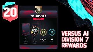 Versus AI Division 7 *TITLE* Rewards | PACYBITS FUT 20