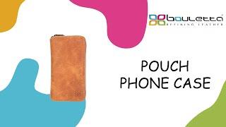 Bouletta PMW (Pouch Magnetic Detachable Wallet Case) Model Leather Phone Case