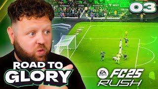 FC25 ROAD TO GLORY #3 - PLAYING THE NEW 'RUSH' GAME MODE!!