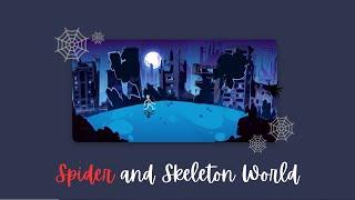 How to create a Spider and Skeleton World using HTML and CSS