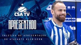 Coletiva de apresentação do atacante Klenisson: 21.11.24 - CSA TV