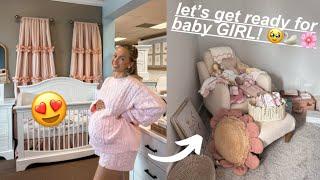 BABY GIRL SHOPPING for baby #3 + starting the nursery 