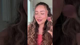 Pink glass skin?! trying on the soft pinch glitter powder blush by Phofay in shade 3