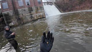 Crushing Spillway Trout on Jigs and Falling into the Water!