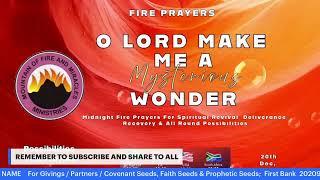 O LORD MAKE ME A MYSTERIOUS WONDER || POSSIBILITIES PRAYERS || DEC 20TH 2024