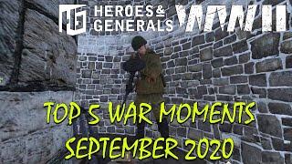 Heroes and Generals ► Top 5 War Moments | September 2020