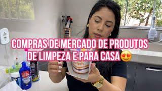 COMPRAS DE MERCADO PRODUTOS DE LIMPEZA E VLOG DO NOSSO DIA