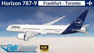 [MSFS] Horizon 787-9 Lufthansa | Frankfurt to Toronto | VATSIM Full flight | 4K Ultra HD