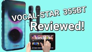 Vocal-star  VS-355BT karaoke machine and bluetooth speaker. Box Opening, first look and review