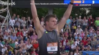 Thomas Röhler 2 throws over 91m, 91.28m 2016 WL & PB, Turku 2016