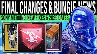 Destiny 2: BUNGIE BREAKDOWN & SONY ABSORPTION! Event Changes, 2025 Calendar, New Updates & Rewards