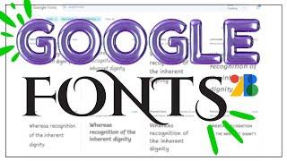 How to Use Google Fonts