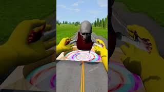 Funny Cars Crush & Minion Hands Slap And Portal - BeamNG.Drive