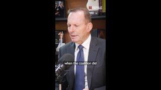 “They saw the rocks below and they decided, no, this isn't smart” Tony Abbott on Coalition breakup