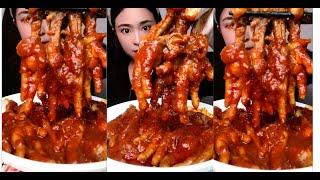 [ASMR] CEKER AYAM PEDAS | EATING SPICY CHICKEN FEET |