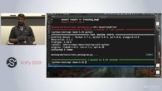 Testing your Python Code with PyTest | Scipy 2019 Tutorial | John Leeman,  Ryan May