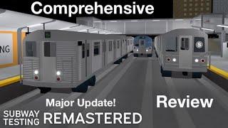 Roblox Subway Testing Remastered Comprehensive Review (Major Update!)