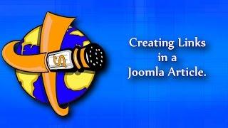 How to Create Links in a Joomla Article