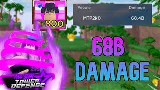 68B Damage With Sasuke 6 Star! | All Star Tower Defense