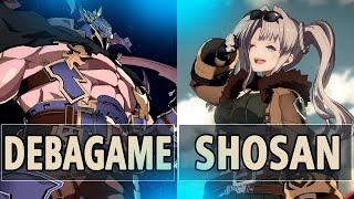 GBVSR:Debagame (Vaseraga) Vs Shosan (Zeta Crimson Bomber)| High Level Gameplay.