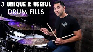 3 Epic Drum Fills That Work! "Tasteful & Musical" - Drum Lesson